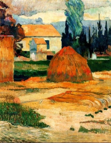 Paisaje cerca de Arles 1888