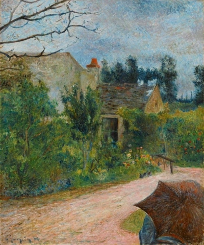 El jardín Pissarro, Quai du Pothuis en Pontoise, 1881