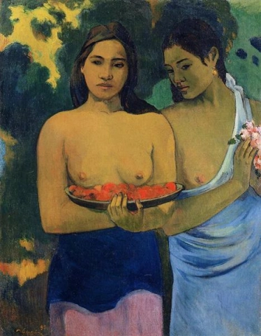 Duas mulheres taitianas, 1899