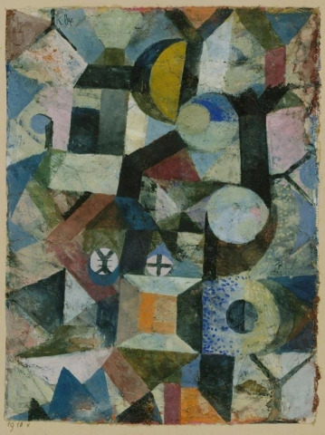 Composition With The Yellow Half-moon And The Y 1918