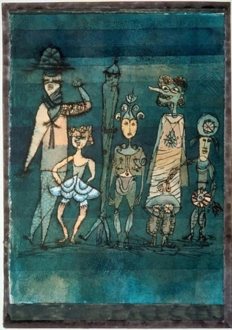 Masken Auf Der Wiese - Маски на лугу 1923