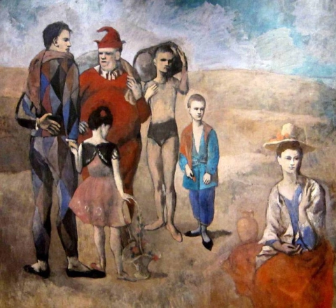 Familie der Saltimbanques
