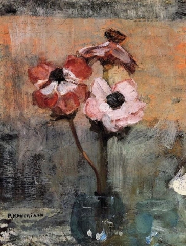 Anemoner i en vase 1906