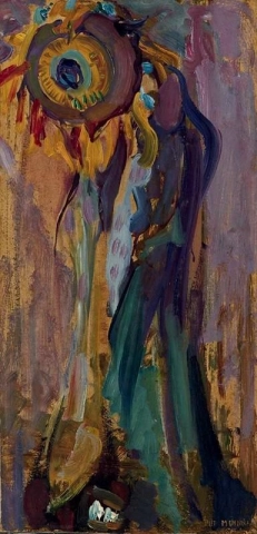瀕死のヒマワリ I、1908 年