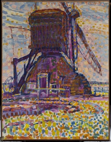 Die pointillistische Version von Winkel Mill aus dem Jahr 1908