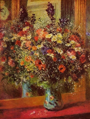 Bouquet davanti allo specchio