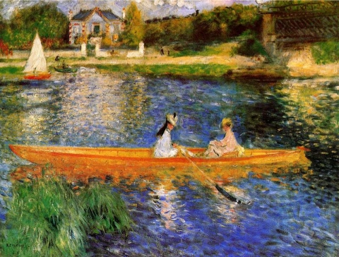 The Seine in Anières - The skiff