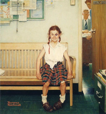 Menina com olho roxo 1953