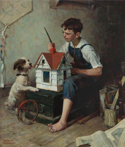Painting The Little House 1921