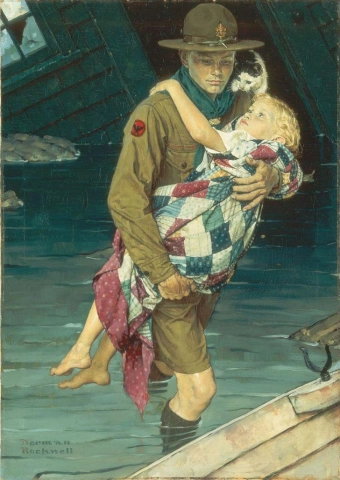 Escoteiro veio para o resgate em 1941