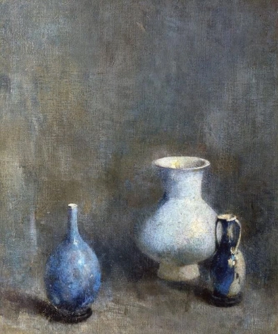 Søren Emil Carlsen, Blue vases, c.1919