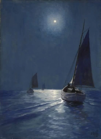 Soter Jaxa-malachowski Night Fishing. 1936
