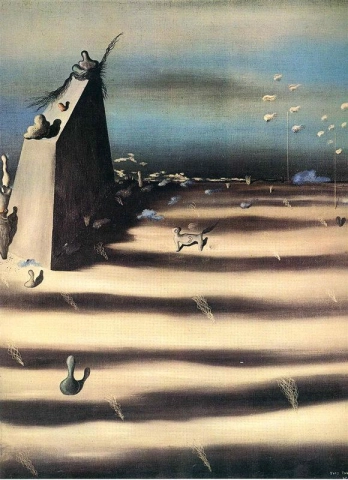 En stor målning som representerar ett landskap - 1927