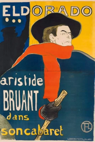 Aristide Bruant en su cabaret