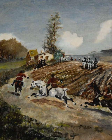 Охота, около 1881 г.
