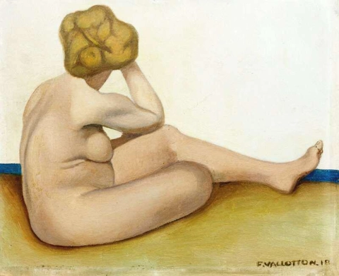 Bather Sitting on the Sand 1918