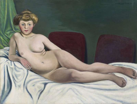 横たわる女 1905