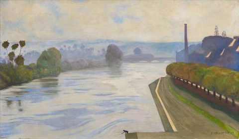 La Seine A Mantes 1917