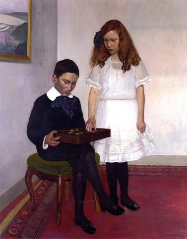 De kinderen van Hans en Lisa Hahnloser 1912