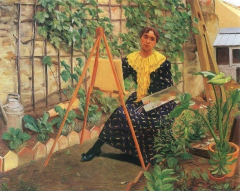 Ung flickmålning 1892