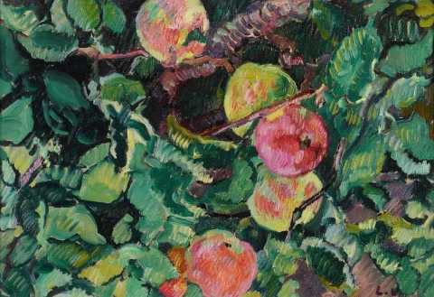 Ветка яблони, 1928 год.