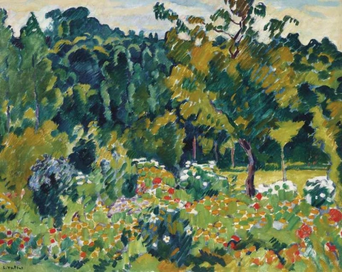 O Jardim do Artista em Choisel, por volta de 1930