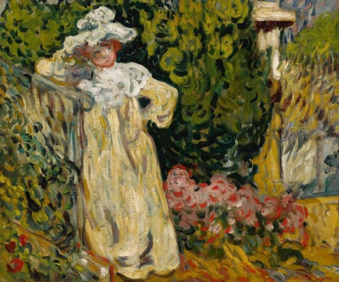 Мадам Вальта в саду, 1905 год.