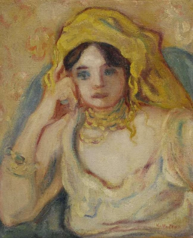 Suzanne Valtat In Constume Moresque Ca. 1906