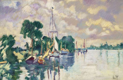 Sailboats In Ouistreham 1930