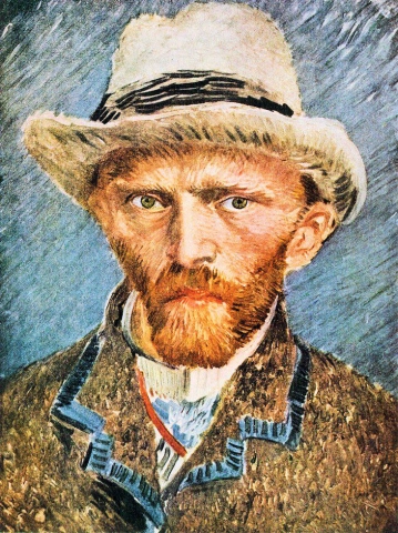 Self-portrait with felt hat