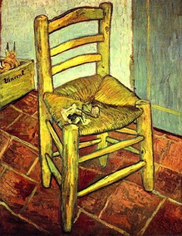 Chaise de Vincent avec un pipe