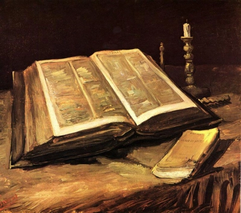 Stillleben mit einer Bibel