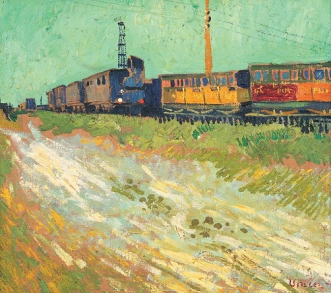 Eisenbahnwaggons August 1888