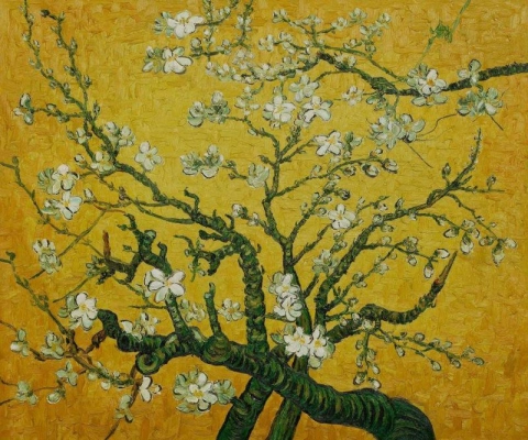 Almond Tree In Bloom - Yellow And Ocher