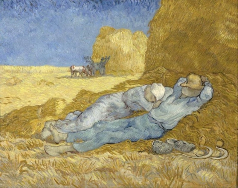 The siesta - according to Millet