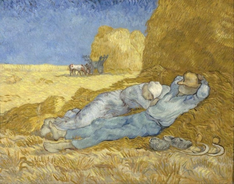 La siesta - según Millet