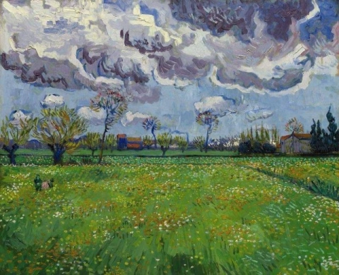 Landscape Under A Storm Sky
