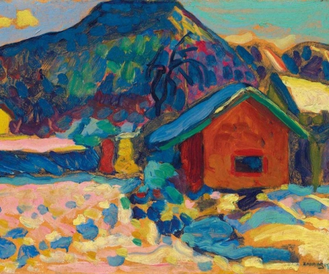 Vinterstudie Mit Berg 1908