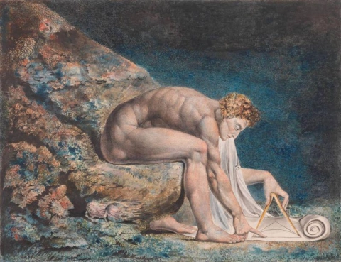 William Blake, Newton 1795 c.1805