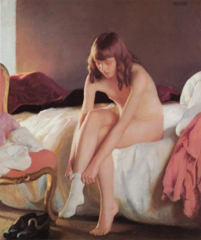 William Mcgregor Paxton Nude On A Bed