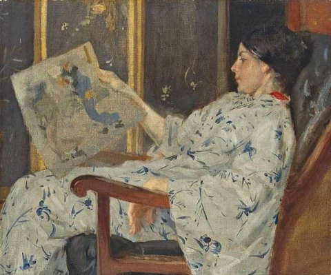 Уильям Меррит Чейз, Японская гравюра 1888 г.