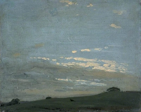 William Nicholson, Hopeainen auringonlasku 1909-10