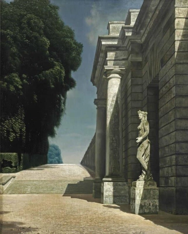 Avenue in Versailles 1953