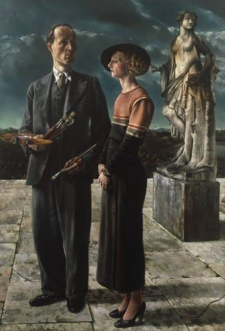 Il pittore con sua moglie