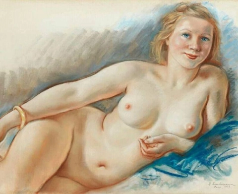 زينايدا سيريبرياكوفا مستلقية عارية 1939