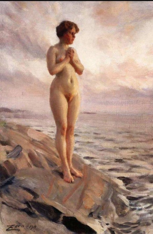 여성 누드 1910