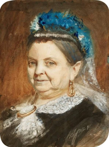 Portret Van Een Oude Dame