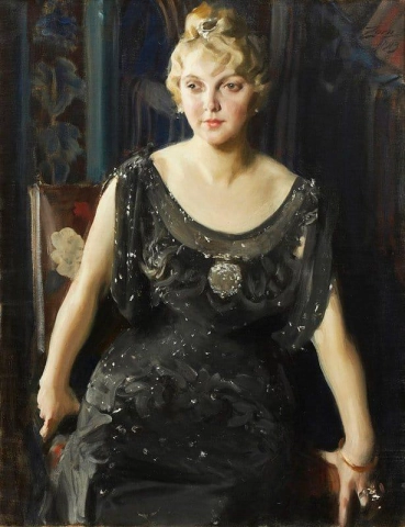 Porträtt av Mrs. Piltz 1913