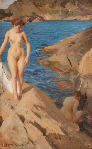 Study From The Archipelago With Two Nudes