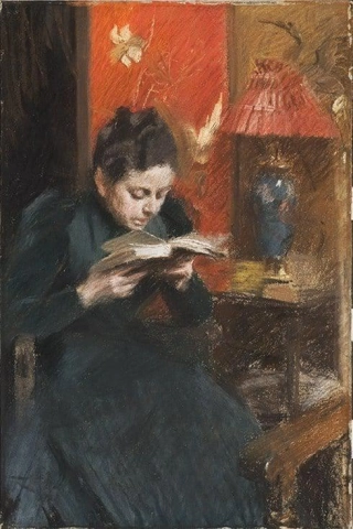 De vrouw van de kunstenaar 1886